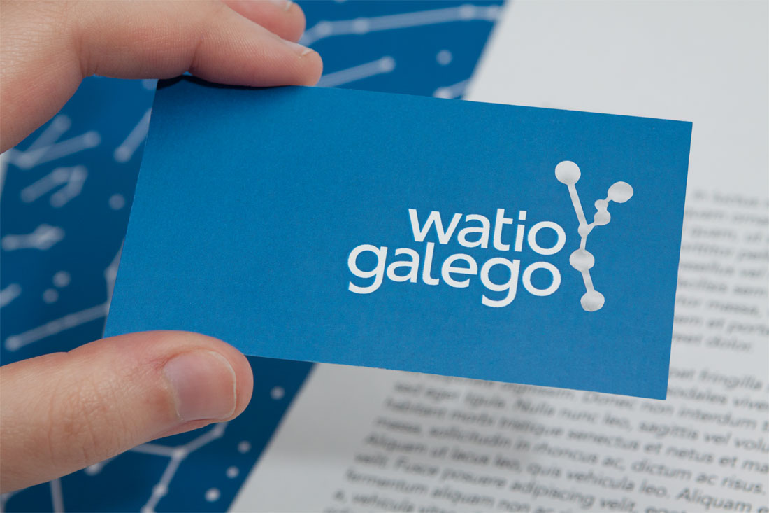 Tarjeta de visita, Watio Galego