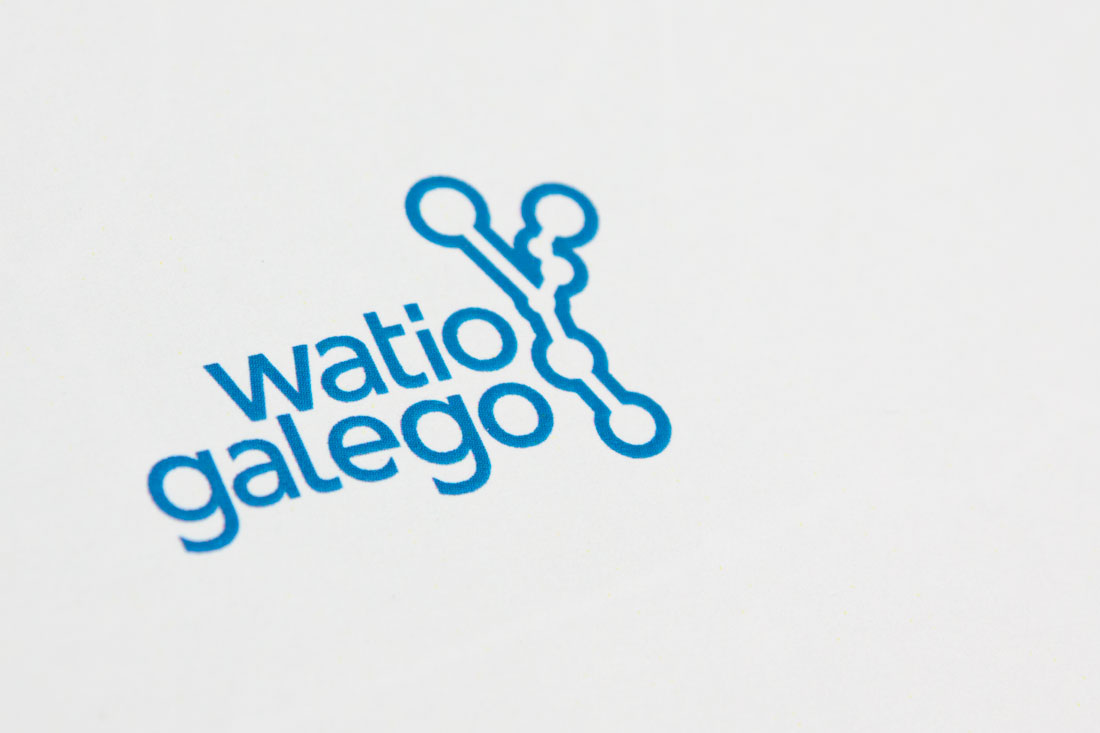 Logotipo impreso, Watio Galego