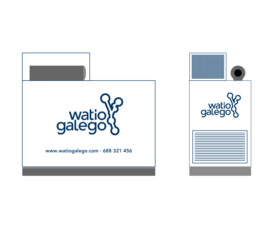 Rotulación de generador eléctrico, Watio Galego